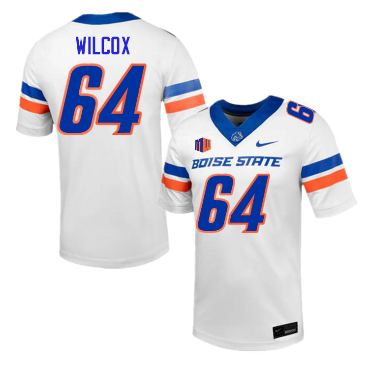 Dave Wilcox Jersey, Boise State Broncos #64 Dave Wilcox Football Jersey College Uniforms-White